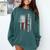 Senior 2026 American Flag Shirt USA Graduation Class Of 2026 Comfort Colors Sweatshirt Blue Spruce