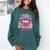 Senior 2026 Class Of 26 Coquette Pink Bow Graduation Sister Comfort Colors Sweatshirt Blue Spruce