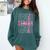 Senior 2026 Class Of 2026 Seniors Graduation 2026 Girl Women Comfort Colors Sweatshirt Blue Spruce