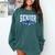 Senior 2026 Class Of 2026 Toile Coquette Bow Graduation 2026 Comfort Colors Sweatshirt Blue Spruce