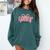 Senior 2026 Coquette Pink Bow Graduation 2026 Class Of 2026 Comfort Colors Sweatshirt Blue Spruce