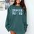 Senior 26 Graduation Class Of 2026 Bow Blue Toile Floral Comfort Colors Sweatshirt Blue Spruce