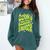 Senior Assassin Winner School Graduation Water Game Comfort Colors Sweatshirt Blue Spruce