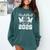 Senior Basketball Mom Class Of 2026 Graduation Premium Tri-Blend Comfort Colors Sweatshirt Blue Spruce