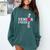 Senior Cheerleader Cheer Class Of 2025 Graduation Graduate Comfort Colors Sweatshirt Blue Spruce