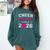Senior Cheerleader Grandma Cheer Class Of 2026 Graduation Comfort Colors Sweatshirt Blue Spruce