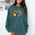 Senior Class Of 2019 Boho Tie Dye Graduation Comfort Colors Sweatshirt Blue Spruce