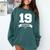Senior Class Of 2019 Graduation School College Comfort Colors Sweatshirt Blue Spruce
