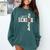 Senior Class Of 2024 Football Graduation Party Favors 2024 Comfort Colors Sweatshirt Blue Spruce