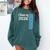 Senior Class Of 2026 Graduation 2026 Comfort Colors Sweatshirt Blue Spruce