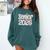 Senior Class Of 2026 Graduation 2026 Coquette Pink Bow Cute Comfort Colors Sweatshirt Blue Spruce