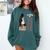 Senior Class Of 2026 Melanin Girl 2026 Graduation Comfort Colors Sweatshirt Blue Spruce