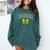 Senior Class Of 2026 Tennis Coquette Bow Graduation Premium Comfort Colors Sweatshirt Blue Spruce