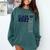 Senior Class Of 2027 Graduation Year High School & College Comfort Colors Sweatshirt Blue Spruce
