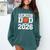 Senior Dad Class Of 2026 Cute Basketball Dad Graduation 2026 Comfort Colors Sweatshirt Blue Spruce
