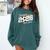 Senior Dad Class Of 2026 Soccer Ball Graduation Comfort Colors Sweatshirt Blue Spruce