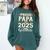 Senior Graduation Proud Papa 2025 Graduate Class Matching Comfort Colors Sweatshirt Blue Spruce
