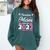 Senior Mom Of A Class Of 2022 Heart School Graduation Comfort Colors Sweatshirt Blue Spruce
