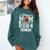 Senior Mom Class Of 2024 Football Proud Mom Graduation Comfort Colors Sweatshirt Blue Spruce