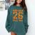 Senior Mom Class Of 2026 Basketball Mom Graduation Comfort Colors Sweatshirt Blue Spruce