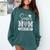 Senior Mom Class Of 2027 Senior Mama 2027 Graduation Comfort Colors Sweatshirt Blue Spruce