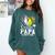 Senior Papa Class Of 2026 Baseball Softball Graduation Heart Comfort Colors Sweatshirt Blue Spruce