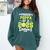 Senior Poppa 2025 Tennis Class Of 2025 Graduation Comfort Colors Sweatshirt Blue Spruce
