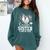 Senior Sister Class Of 2026 Baseball Graduation Heart Comfort Colors Sweatshirt Blue Spruce