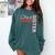 Senior Sister Class Of 2026 Proud Big Sis Graduation Family Comfort Colors Sweatshirt Blue Spruce