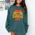 Senior Sunrise Class Of 2026 Graduation Proud Graduate Retro Comfort Colors Sweatshirt Blue Spruce