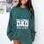 Senior Volleyball Dad Class Of 2025 Graduation Graduate Comfort Colors Sweatshirt Blue Spruce