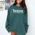 Senior Volleyball Dad Class Of 2026 Graduation Graduate Comfort Colors Sweatshirt Blue Spruce