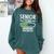 Senior Year Loading Please Wait Graduation Comfort Colors Sweatshirt Blue Spruce