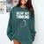 Silent But Thinking Introvert Comfort Colors Sweatshirt Blue Spruce