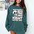 Skeleton Coffee Lover Introvert Comfort Colors Sweatshirt Blue Spruce