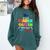 So Long Kindergarten Graduation 2025 Graduate 1st Grade Comfort Colors Sweatshirt Blue Spruce