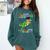 So Long Kindergarten Graduation Class 2025 Dinosaur Kids Comfort Colors Sweatshirt Blue Spruce