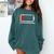 Social Battery Low Introvert Premium Comfort Colors Sweatshirt Blue Spruce Social Battery Low Introvert Premium Comfort Colors Sweatshirt Blue Spruce
