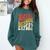 Social Distancing Expert Introvert Comfort Colors Sweatshirt Blue Spruce