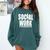 Social Work Graduate TShirt College Graduation Comfort Colors Sweatshirt Blue Spruce