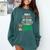 Social Work Student Masters Degree Graduation Comfort Colors Sweatshirt Blue Spruce