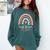 Social Worker Work MSW BSW Graduation 2024 Masters Degree Comfort Colors Sweatshirt Blue Spruce