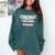 Somewhat Functional Introvert Comfort Colors Sweatshirt Blue Spruce
