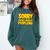 Sorry Im Not Good At Peopleing Introvert Comfort Colors Sweatshirt Blue Spruce