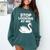 Stop Looking At Me Swan Introvert Humor Comfort Colors Sweatshirt Blue Spruce