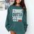 Straight Outta 4th Grade Graduation Class 2028 Fourth Grade Comfort Colors Sweatshirt Blue Spruce