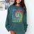 Straight Outta 5th Grade Class Of 2022 School Graduation Comfort Colors Sweatshirt Blue Spruce