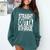 Straight Outta 6th Grade Graduation Sixth Grade Graduate Comfort Colors Sweatshirt Blue Spruce