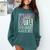 Straight Outta 8th Grade Class Of 2022 School Graduation Comfort Colors Sweatshirt Blue Spruce