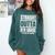 Straight Outta 8th Grade Graduation 2025 Eighth Grade Comfort Colors Sweatshirt Blue Spruce